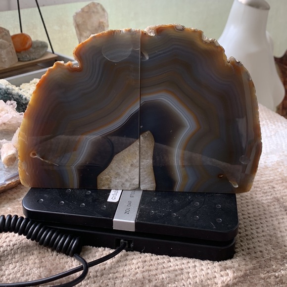 CRYSTAL banded agate bookend #1 - Picture 8 of 11